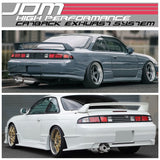 95-98 Nissan 240SX Single Tip Catback Exhaust - Stainless Steel