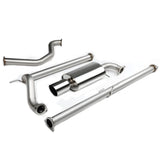 88-91 Honda Civic 4-Door OEM Style Catback Exhaust Stainless Steel