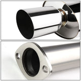 88-91 Honda Civic 4-Door OEM Style Catback Exhaust Stainless Steel