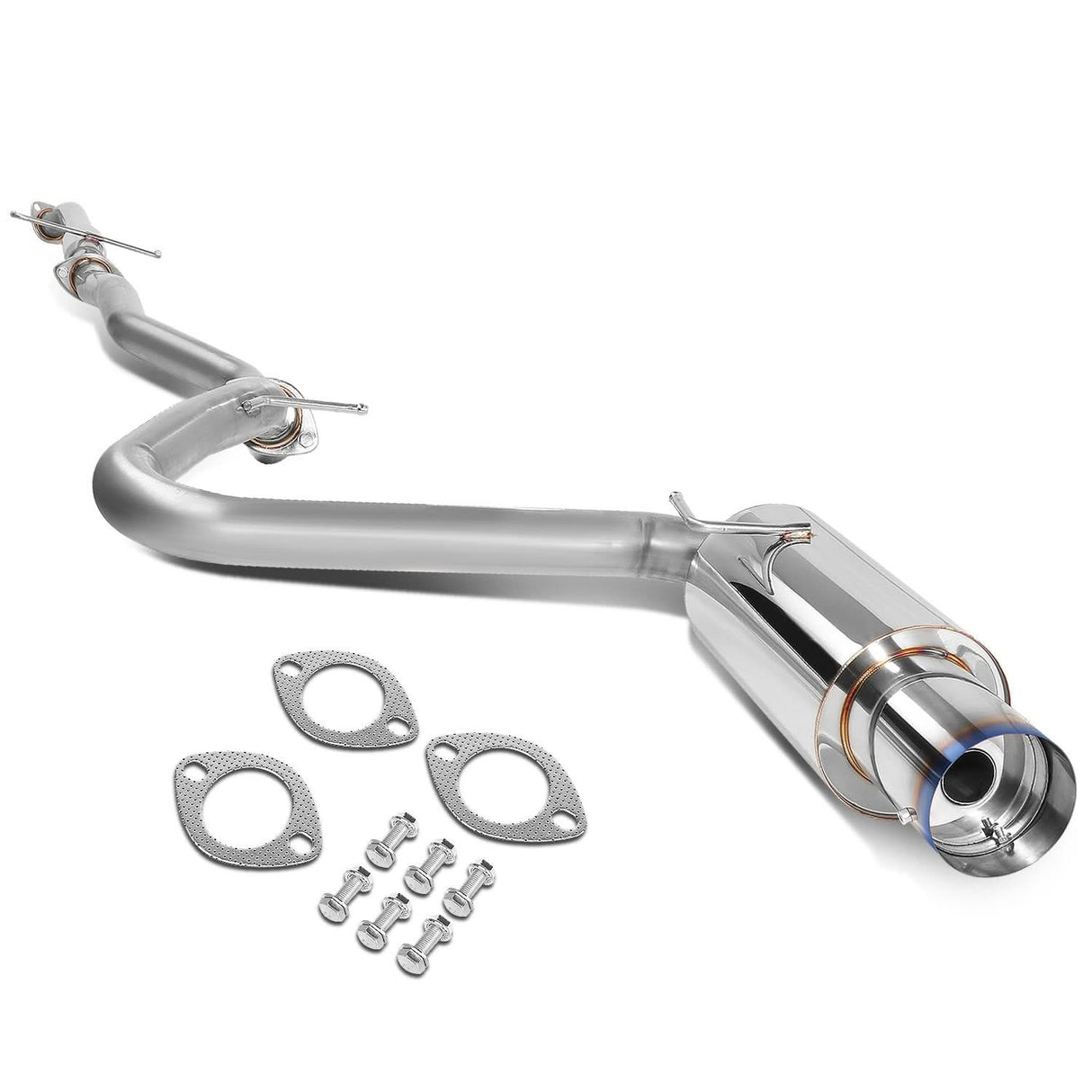 2005-2010 Scion tC Catback Exhaust Stainless Steel Single Burnt Tip