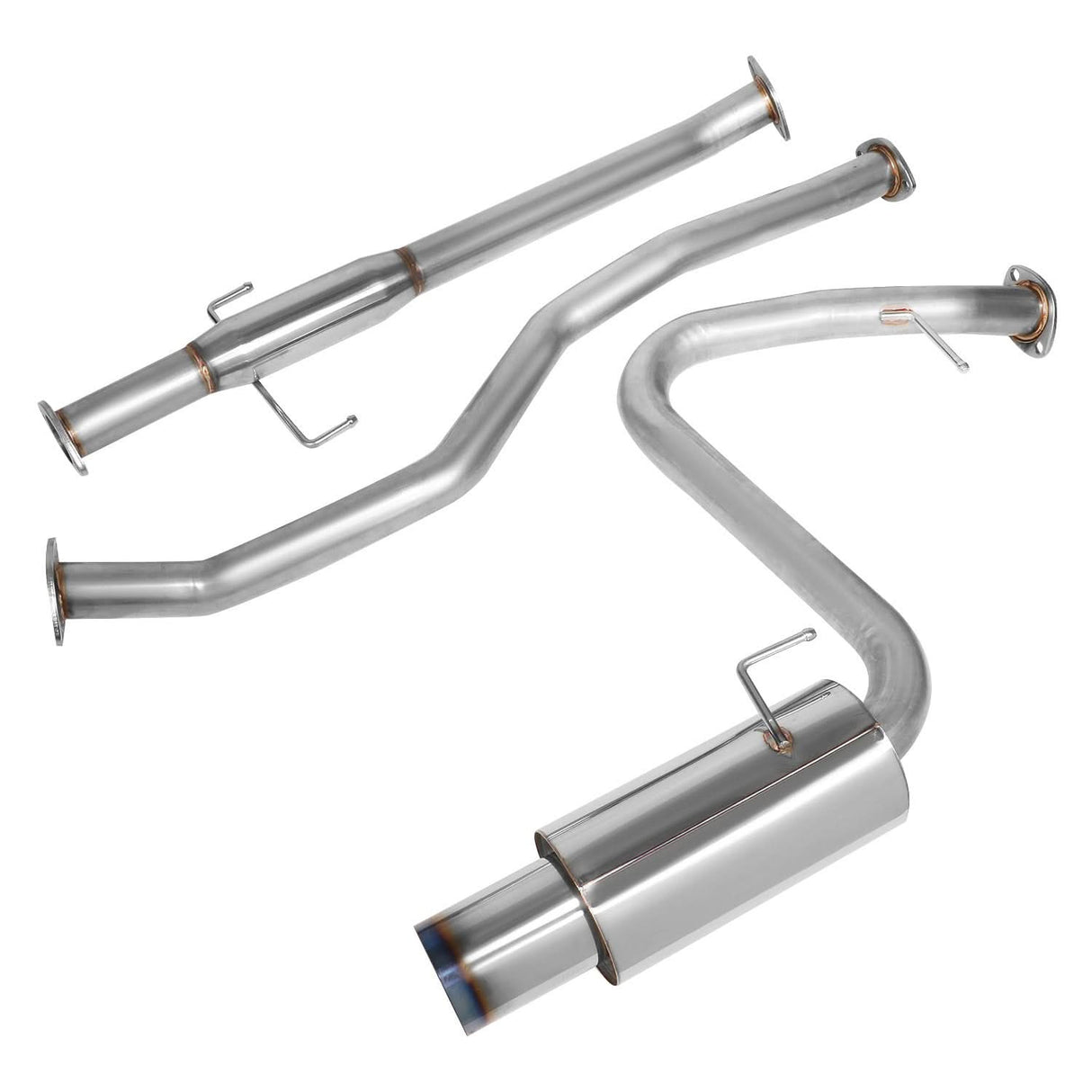 2005-2010 Scion tC Catback Exhaust Stainless Steel Single Burnt Tip