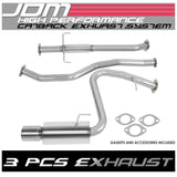 05-10 Scion tC Single Rolled Tip Catback Exhaust Stainless Steel