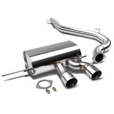 2012-2014 Volkswagen Golf R OE Style Catback Exhaust Dual Tip Stainless Steel