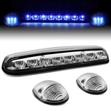 02-07 Chevrolet Silverado / GMC Sierra Chrome Housing Blue LED Cab Light