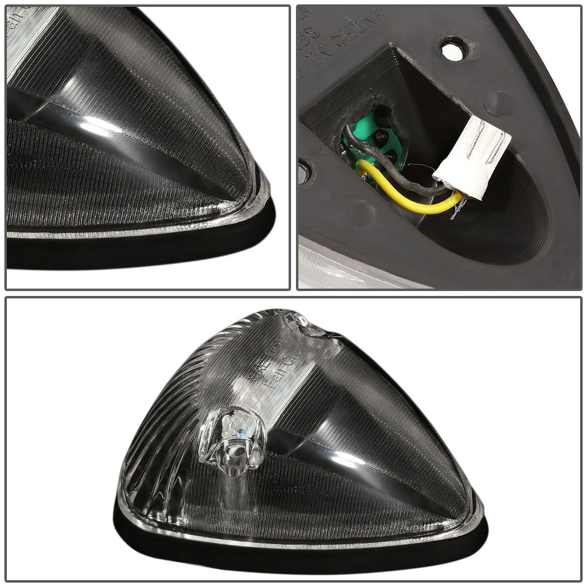 94-98 Dodge Ram 2500/3500 Cab Light - Black Housing/Amber LED