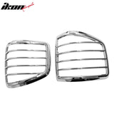 2004-2008 Ford F-150 F150 Flare Side 2PCS Driver Passenger Side Rear Tail Lights Lamps Bezels Cover Assembly Replacement Chrome