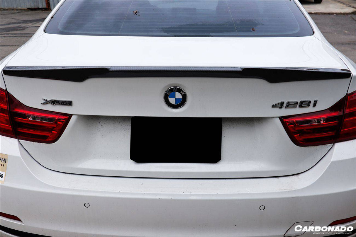 2013-2020 BMW 4 Series F32 M Style Carbon Fiber Turnk Spoiler