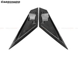 2011-2016 Lamborghini Aventador Style Carbon Fiber Rear Side Scoops Carbonado (DM) Fits: LP700, LP720 Coupe and Roadster