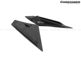 2011-2016 Lamborghini Aventador Style Carbon Fiber Rear Side Scoops Carbonado (DM) Fits: LP700, LP720 Coupe and Roadster