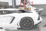 2011-2016 Lamborghini Aventador Style Carbon Fiber Rear Side Scoops Carbonado (DM) Fits: LP700, LP720 Coupe and Roadster