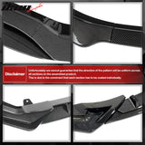 2013-2016 Hyundai Genesis Coupe KS Style Carbon Fiber Print Front Bumper Lip PP