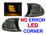1999-2001 Bmw E46 2d/Cabrio Crystal Smoke Amber Led Corner Lights