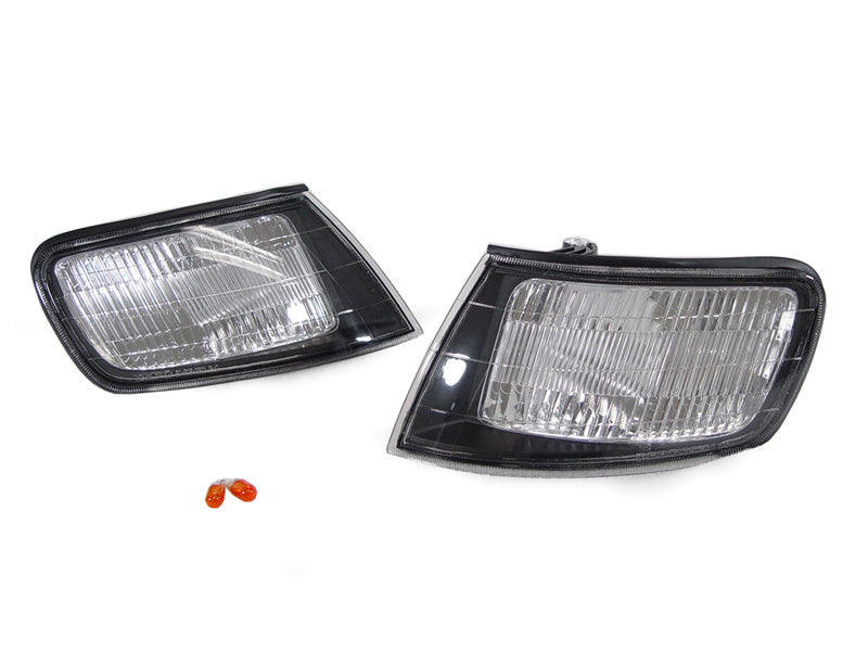 1994-1997 Honda Accord JDM Style Black Clear Corner Lights