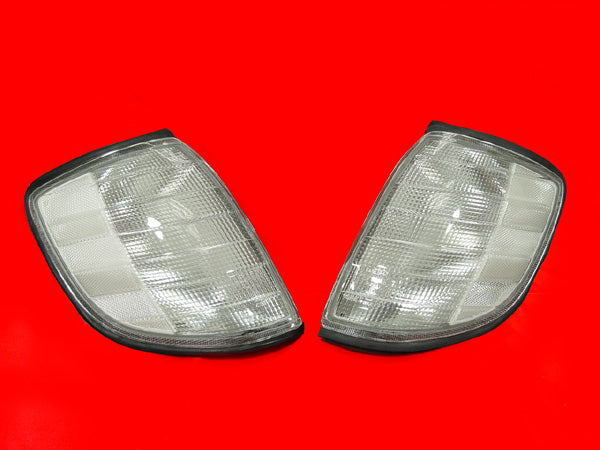 1992-1999 Mercedes W140 S-Class Clear Corner Lights Set