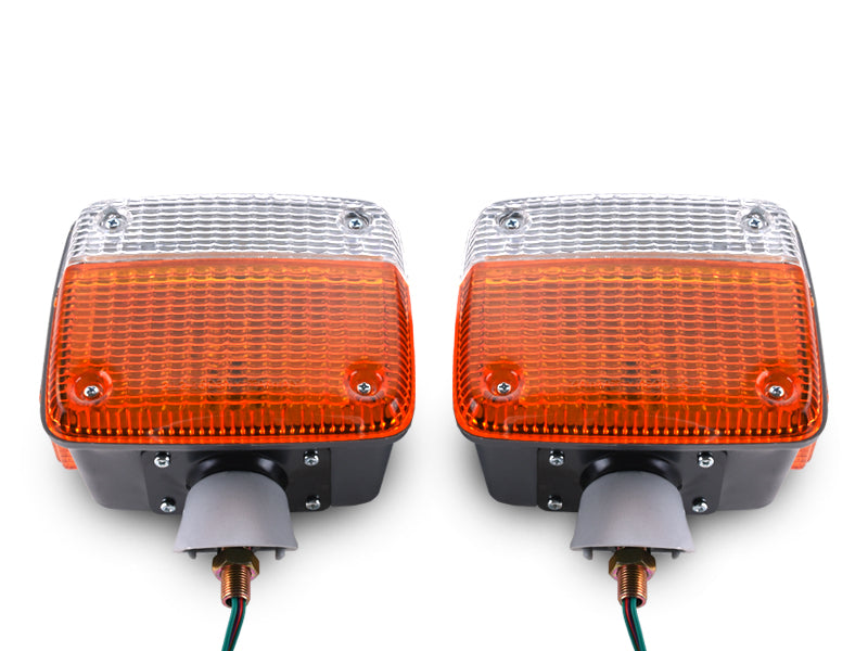 Toyota Land Cruiser FJ40 FJ45 BJ40 Grey Base Corner Lights Set
