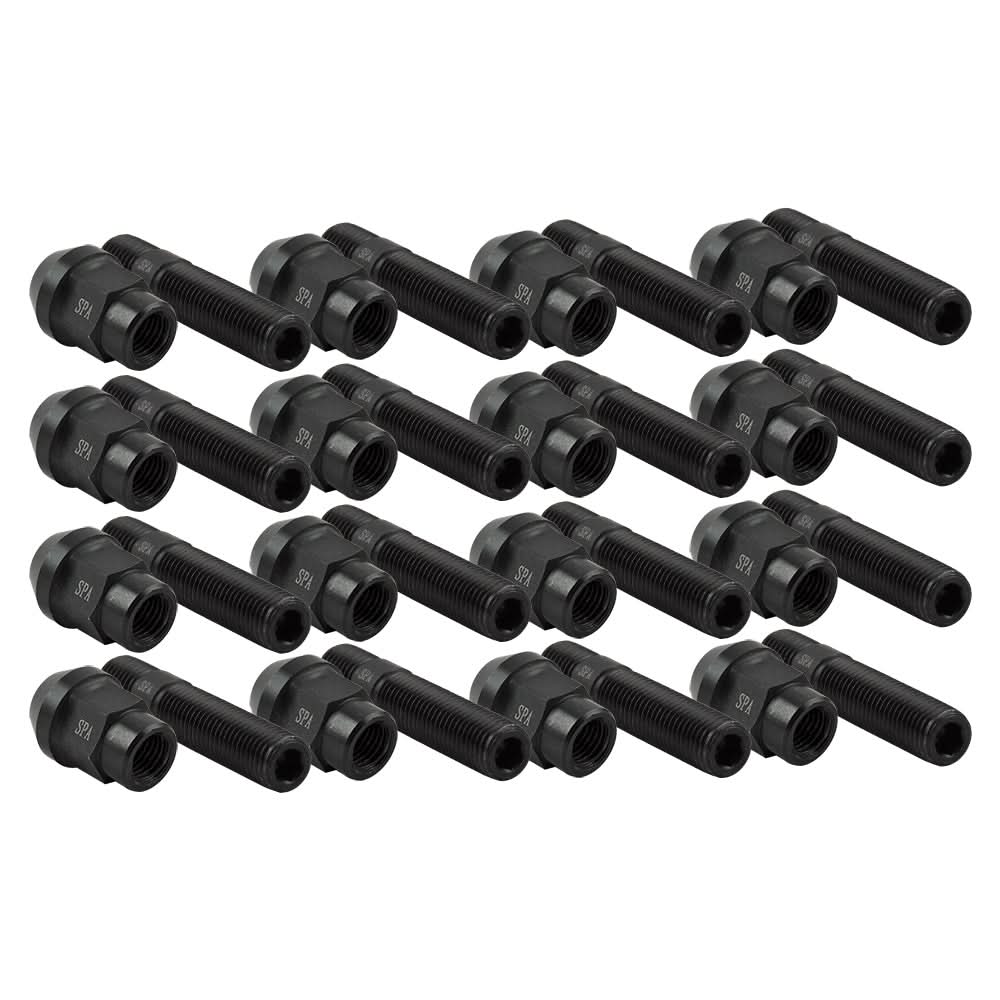 FORGED WHEEL STUD AND NUT COMPETITION TYPE 62mm M12x1.5 - Pack of 16