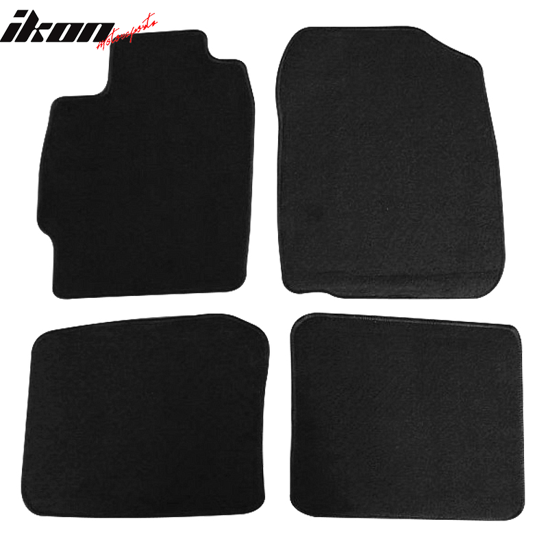 Car Floor Mat for 2004-2010 Scion tC Nylon Black Front Rear