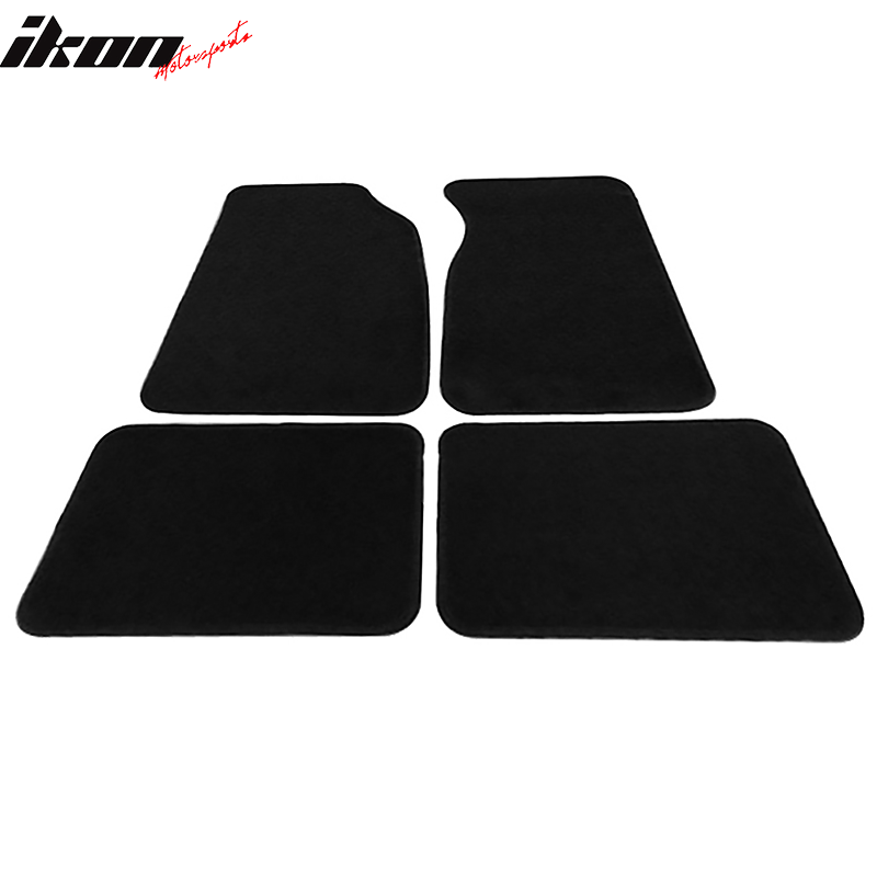 Car Floor Mat for 1999-2004 Ford Mustang Black Nylon Carpet 4PC Set