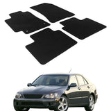 Car Floor Mat for 2001-2005 Lexus IS300 Black Carpet 4PC Nylon