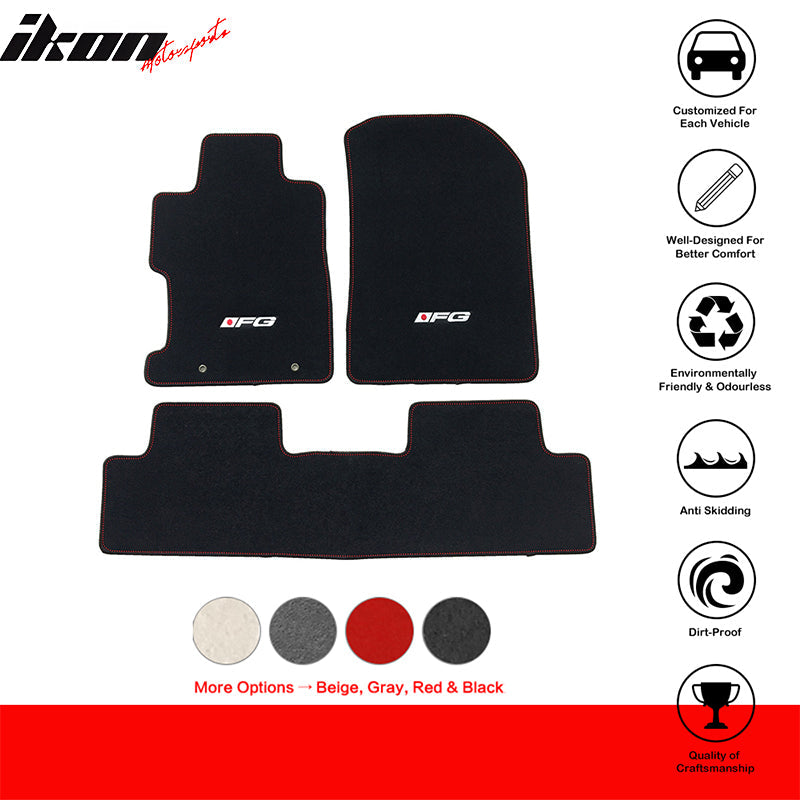Best Car Mats for Honda Civic 2006-2011 2/4 Door Nylon 3PCS