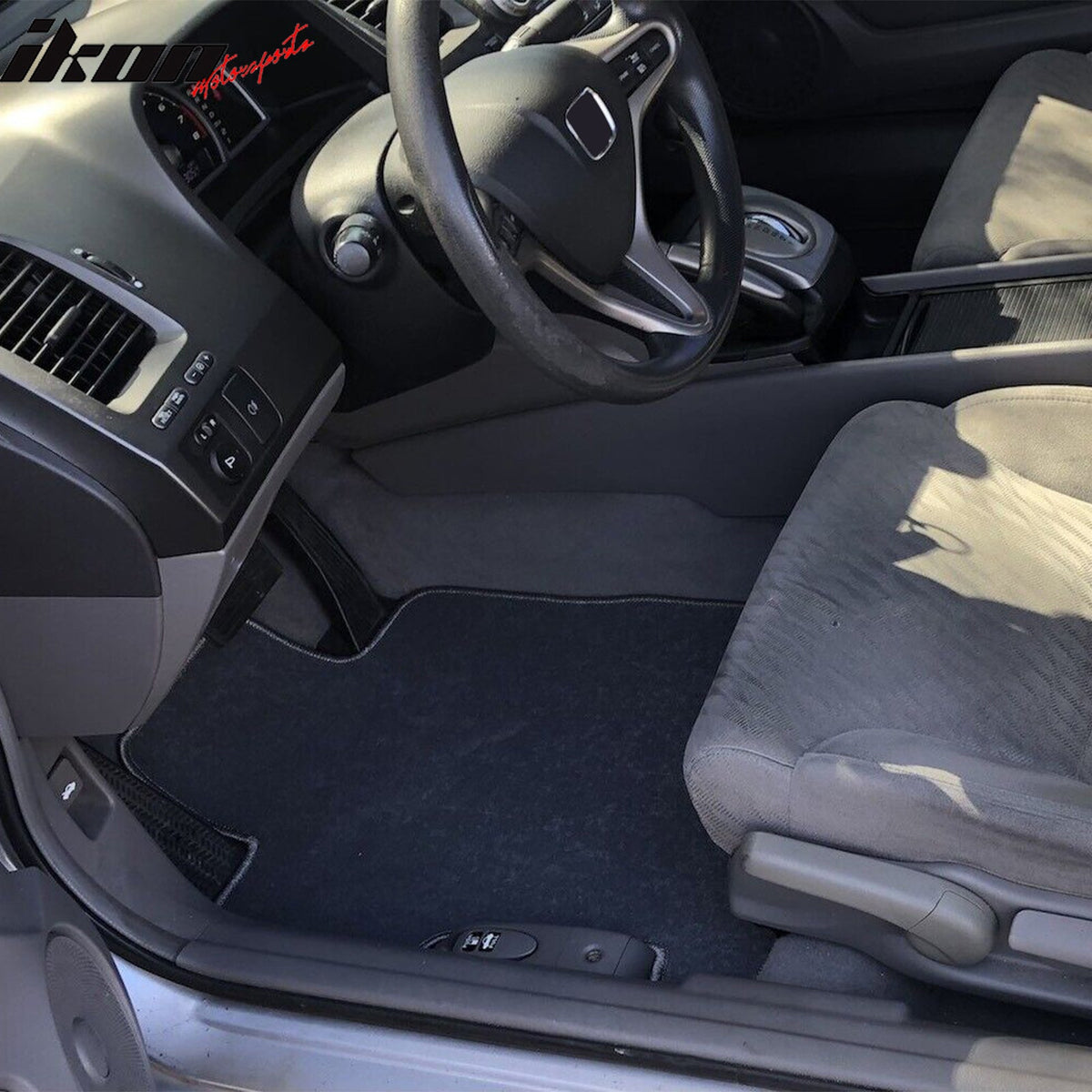 Floor Mat for Honda Civic 2006-2011 Gray Carpet 3PC Nylon