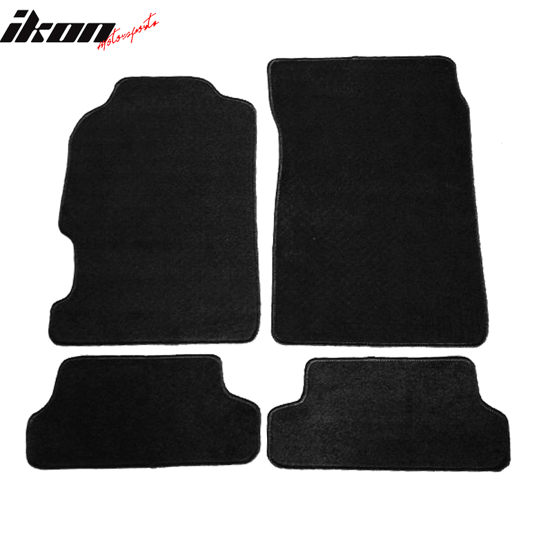 Car Floor Mat for 1997-2001 Honda Prelude OEM Black Nylon 4PC
