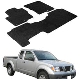 Car Floor Mat for 2005-2010 Nissan Frontier Black Carpet 3PC Nylon