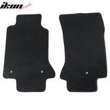 Car Floor Mat for 1997-2004 Chevy Corvette Black Carpet 2PC Nylon