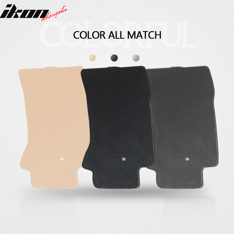 Car Floor Mat for 1997-2004 Chevy Corvette Black Carpet 2PC Nylon