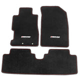 Floor Mat for Honda Civic 01-05 3PCS EM2 Logo Red Stitching Nylon