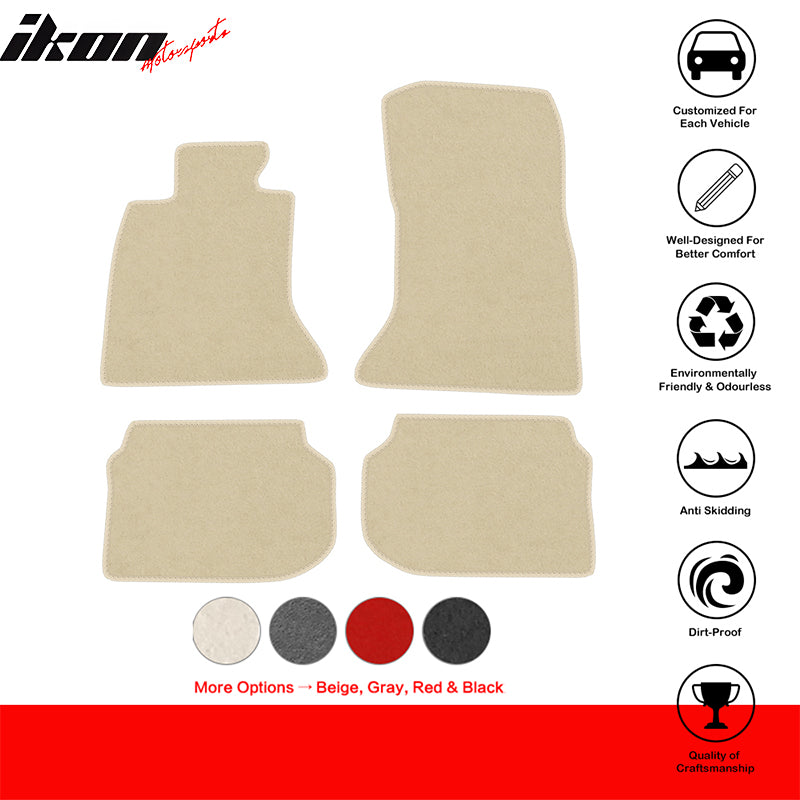 2011-2016 BMW F10 5 Series Sedan Car Floor Mats Carpet 4PC Nylon
