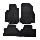 Car Floor Mat for 2009-2014 Nissan Cube Black Carpet 3PC Nylon