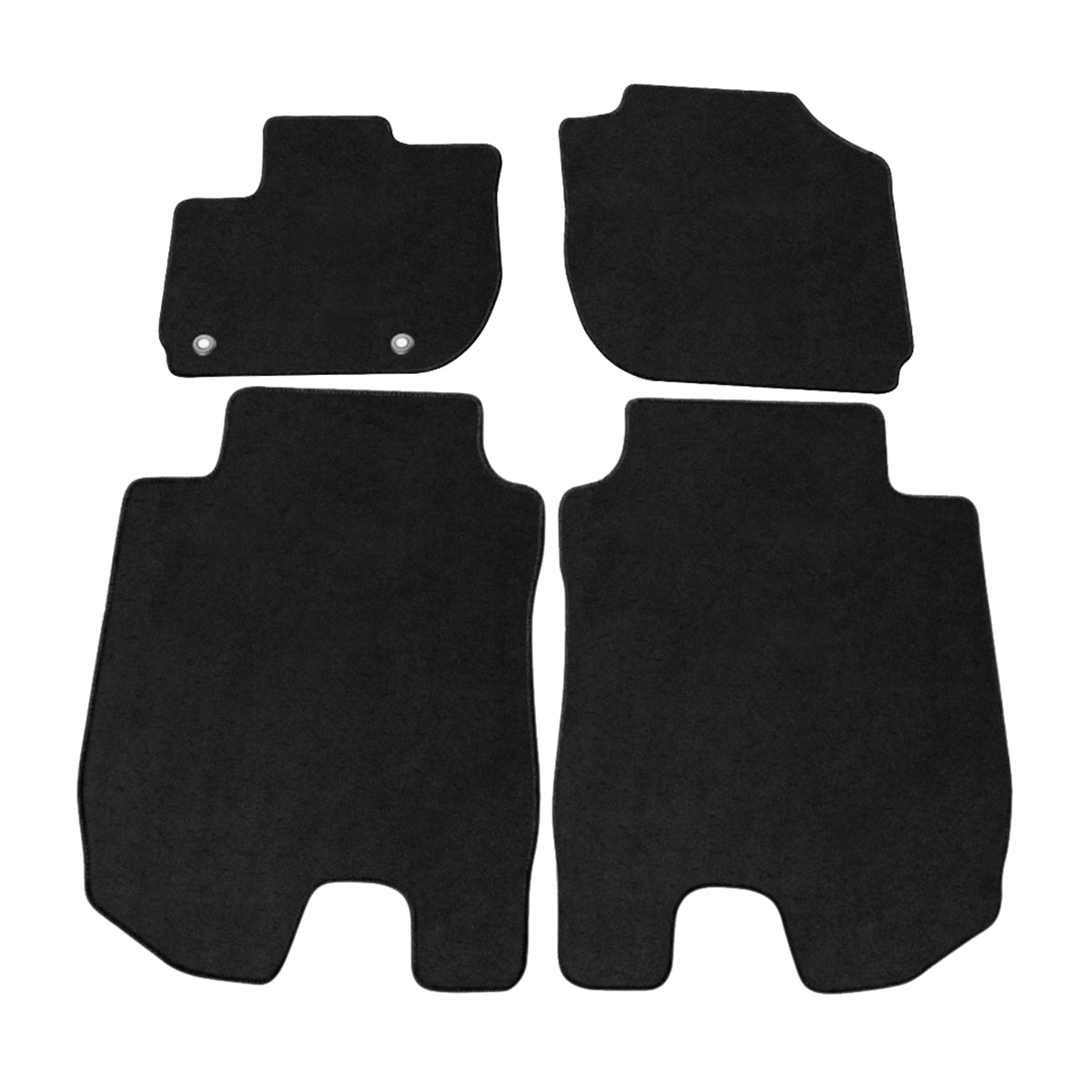 Floor Mat for Honda HRV 2016-2024 Black 4PCS Set Front Rear Carpet