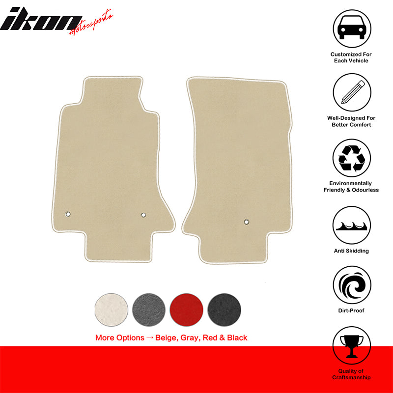 2005-2013 Chevy Corvette C6 Car Floor Mats Carpet 2PC Nylon