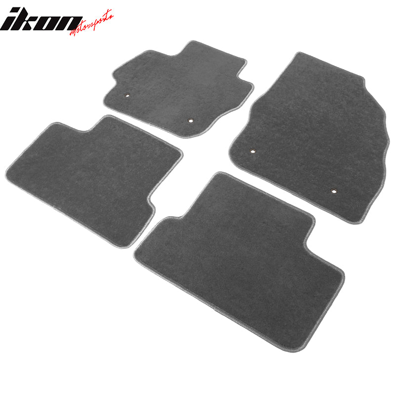 Car Floor Mat for 2010-2013 Mazda 3 Gray Carpet 4PC Nylon