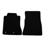 Car Floor Mat for 2015-2024 Ford Mustang Black Carpet 2PC Nylon
