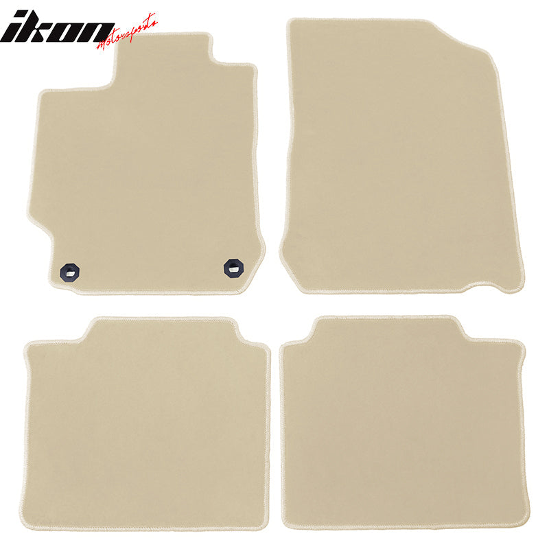 2012-2017 Toyota Camry Car Floor Mats Carpet 4PC Nylon & Latex Rubber