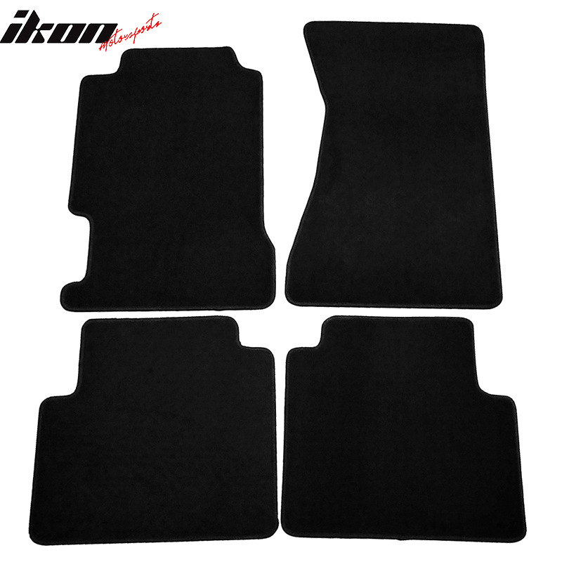 Car Floor Mat for 1996-1998 Acura TL Black Car Front Rear Nylon 4PC