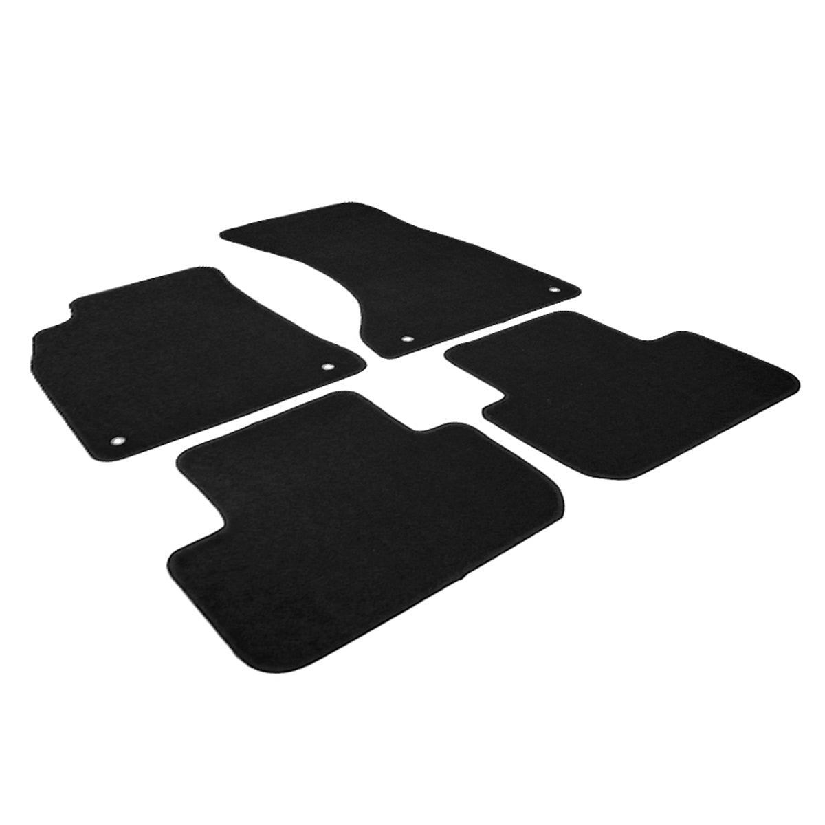Car Floor Mat for 2009-2016 Audi A4 S4 Black Front Rear Nylon 4 PCS