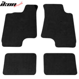Car Floor Mat for 2000-2002 Saturn S-Series Black Nylon