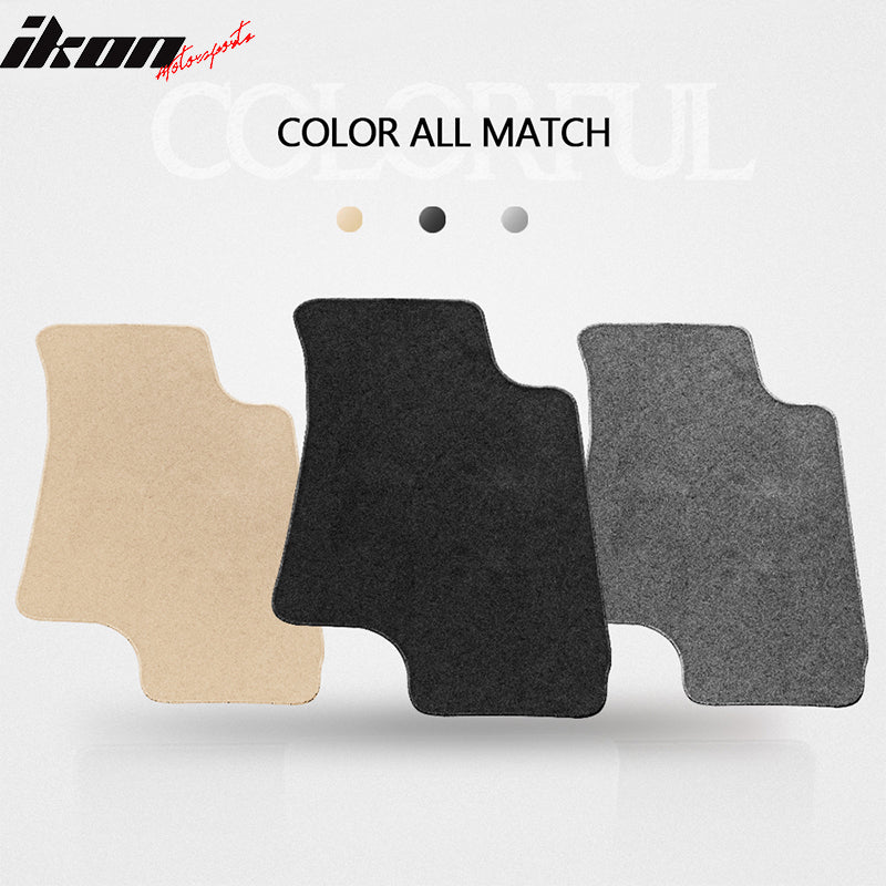 Car Floor Mat for 2000-2002 Saturn S-Series Black Nylon