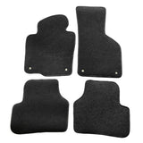 Car Floor Mat for 2009-2017 Volkswagen CC Black Front Rear  Nylon 4PCS