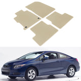 2012-2015 Honda Civic Coupe Car Floor Mats Carpet 4PC Nylon