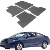2012-2015 Honda Civic Coupe Car Floor Mats Carpet 4PC Nylon