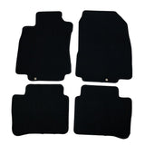 Car Floor Mat for 2007-2012 Nissan Versa Black Front Rear  Nylon 4 PCS