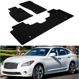 Car Floor Mat for 2011-2013 Infiniti M37 Black Car Nylon 3PC