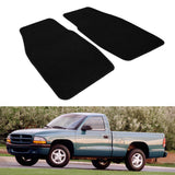 Car Floor Mat for 1997-2004 Dodge Dakota Black Carpets Nylon 2Pc
