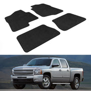 2007-2013 Chevrolet Silverado GMC Sierra Crew Cab Floor Mats 4PC Nylon