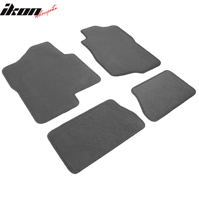 2007-2013 Chevrolet Silverado GMC Sierra Crew Cab Floor Mats 4PC Nylon