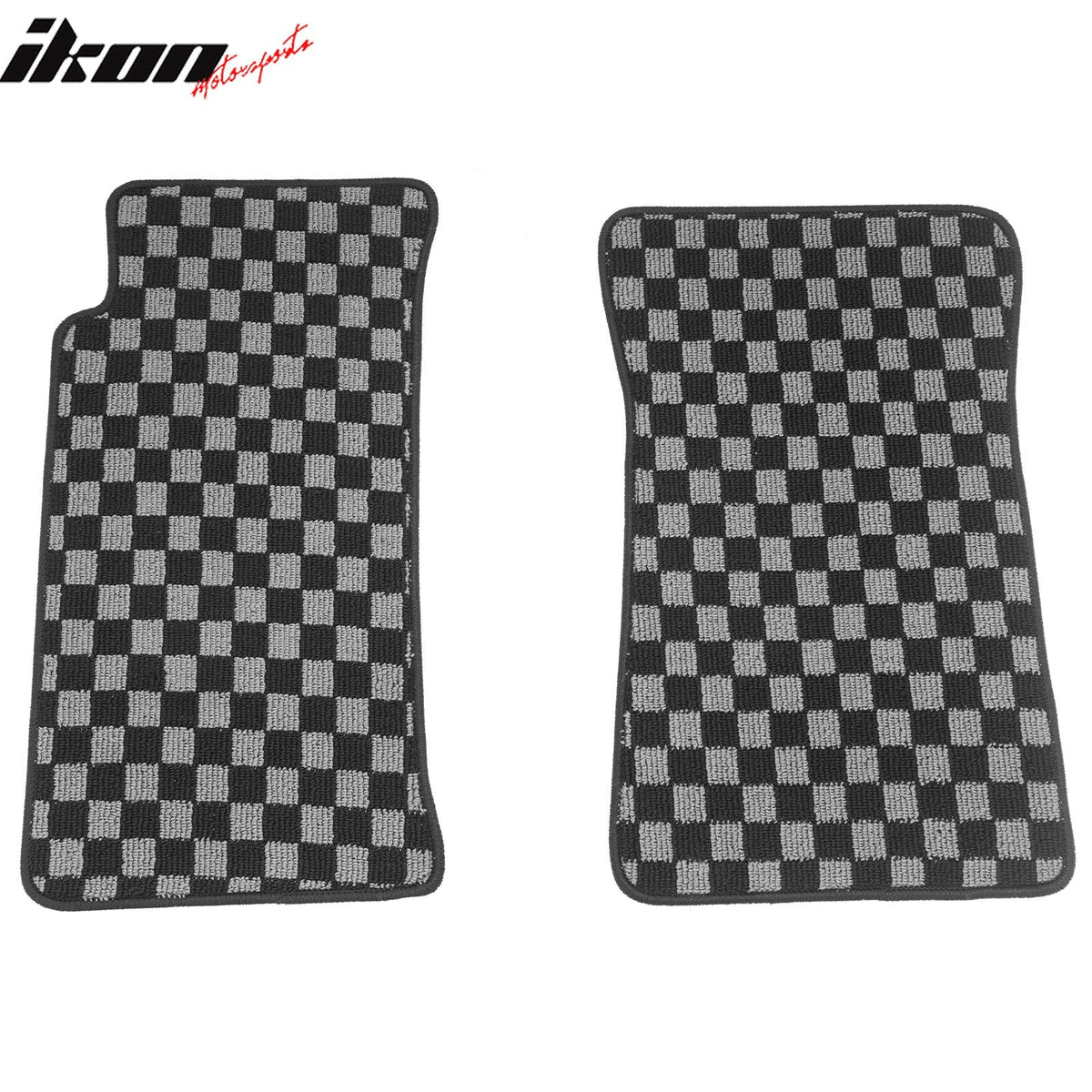 1990-1997 Mazda Miata MX5 2-Door 2DR Floor Mats Carpet Black Gray Plaid Polypropylene